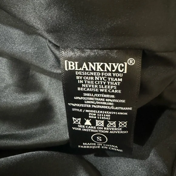 Blank NYC Black Leather Jacket NEW*** - Small - Picture 3 of 6